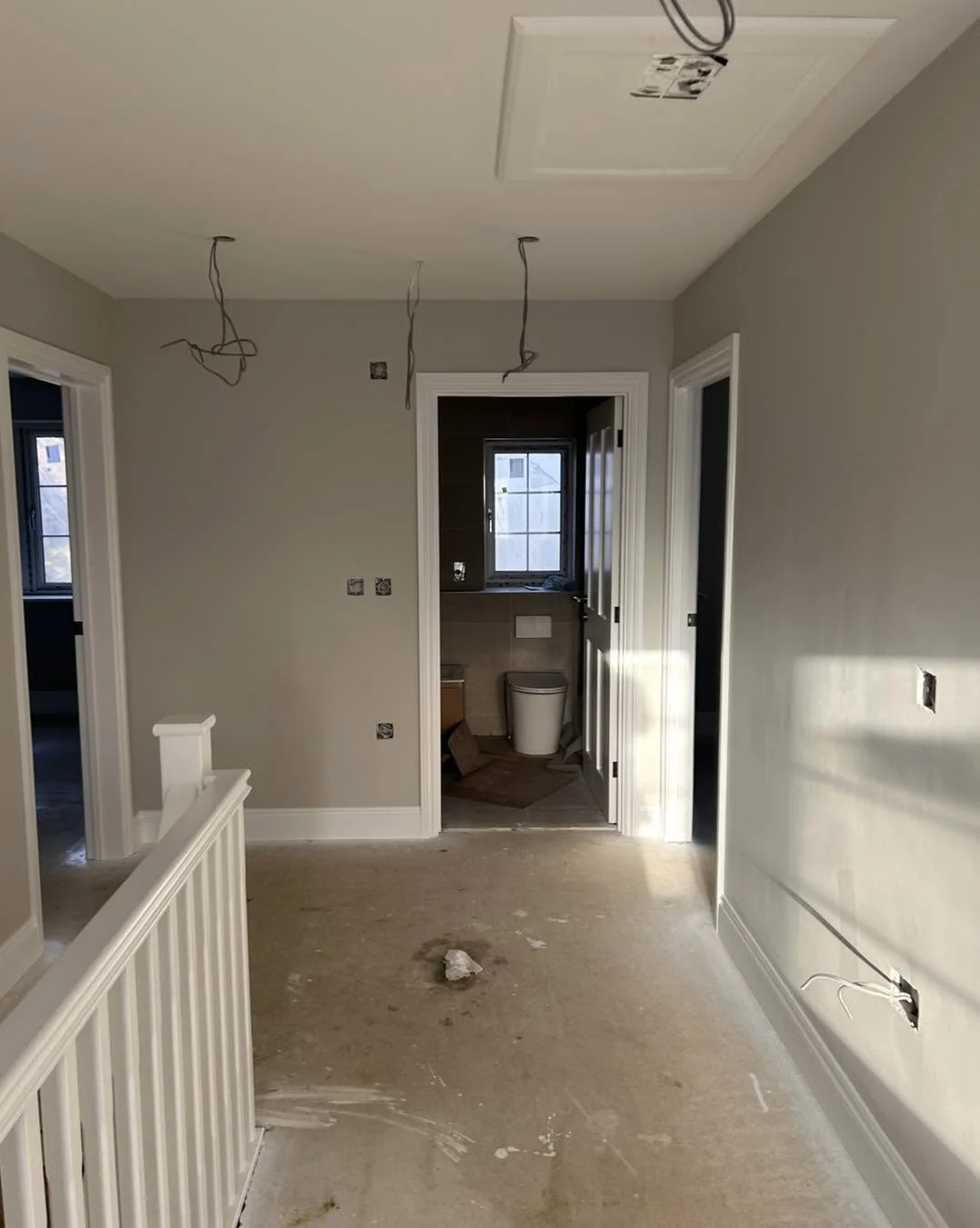 New build landing second angle stairwell