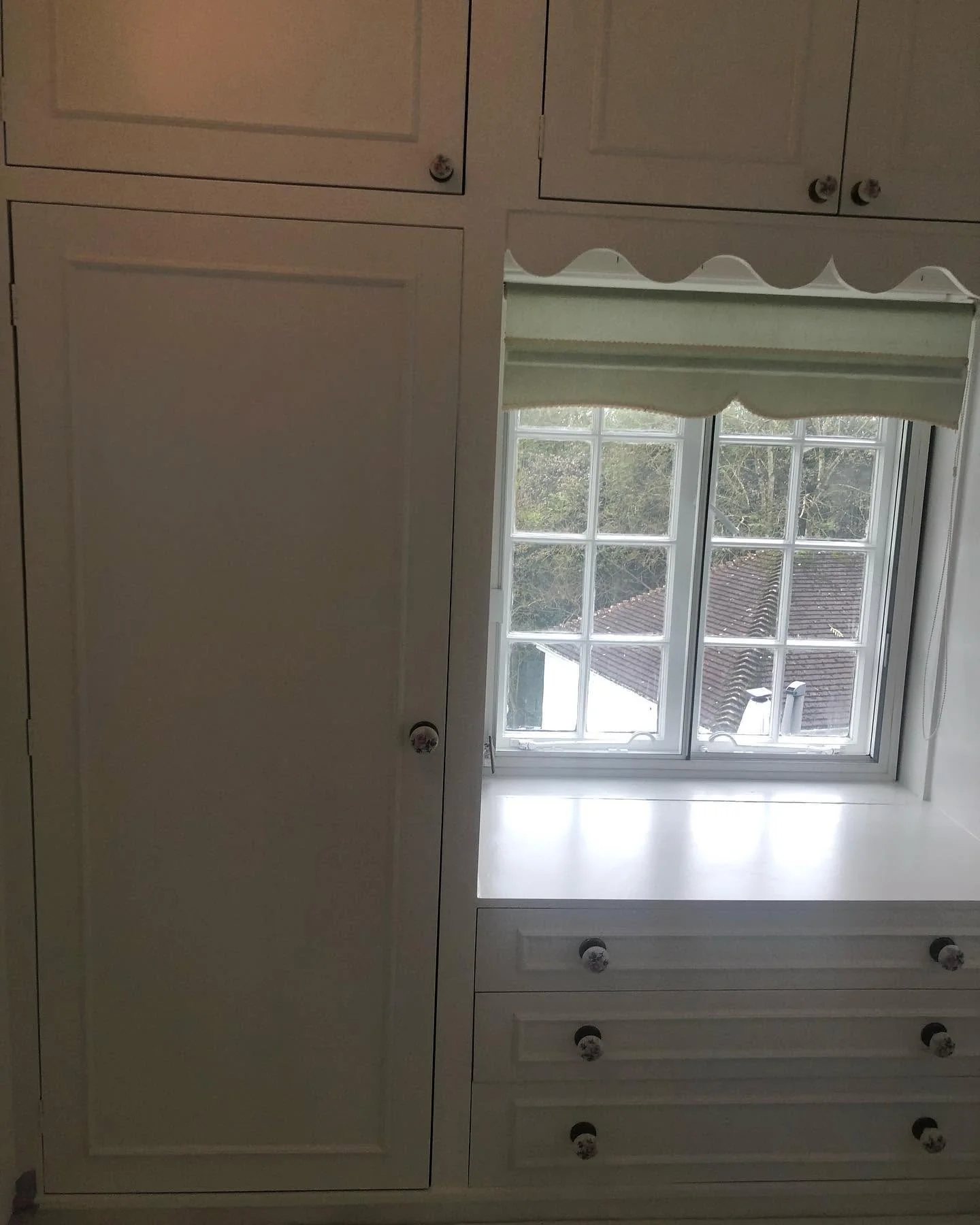 Sprayed wardrobes final view with lighting